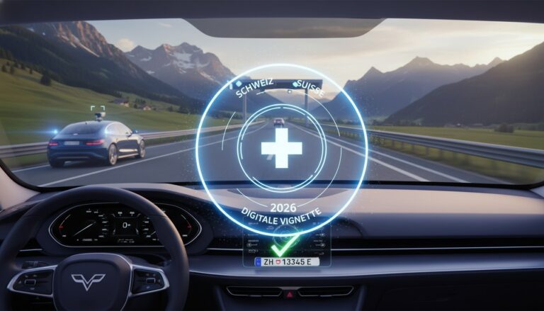 Digitale Vignette Schweiz 2026: Alles, was Autofahrer wissen müssen